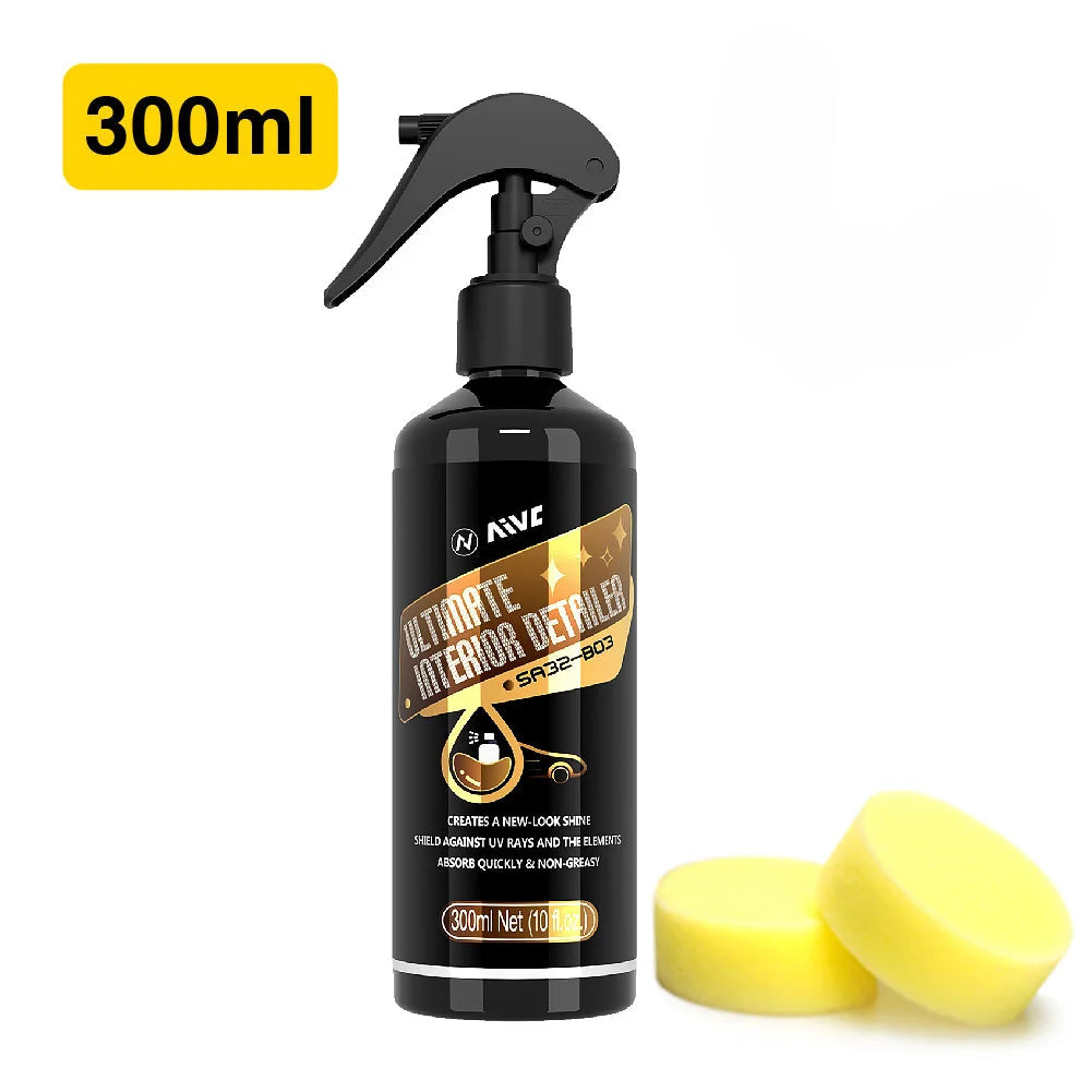 Plastik & Leder Restaurator – Auto Innenraum Pflege mit UV-Schutz & Glanz-Effekt | Cockpit Reiniger & Detailer