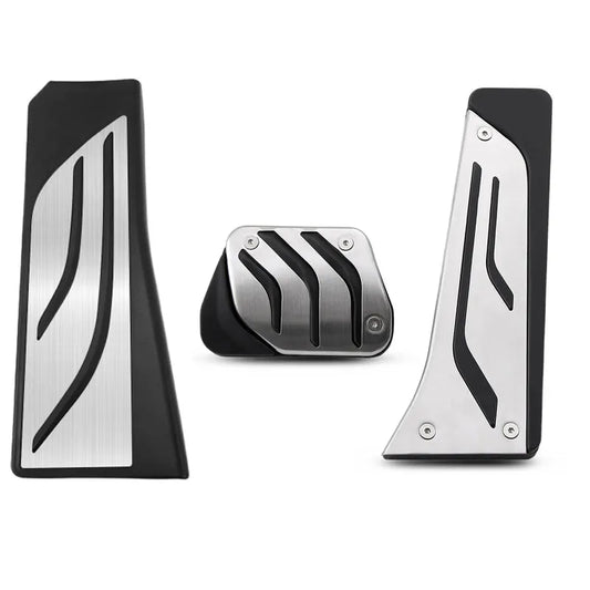 Sportliches Pedalset für BMW 5er M-Modelle – Gas, Bremse & Fußstütze