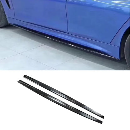 Aufsatz Seitenschweller Schwarz Glanz passend für 4er BMW F32 F33 F36 13-21