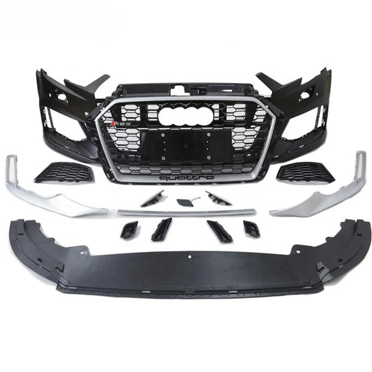 RS3 Look für Audi A3 (2017–2019) – Komplettes Bodykit inkl. Frontstoßstange & Grill