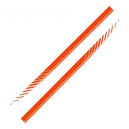 Zwei selbstklebende Auto Seitenstreifen im sportlichen Design für Fahrer- und Beifahrerseite