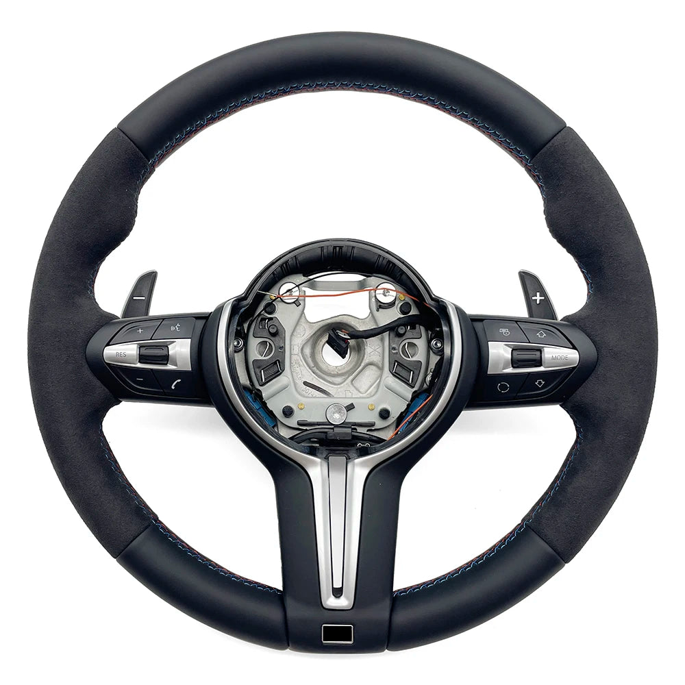 alcantara,leder lenkrad in schwarz mit 