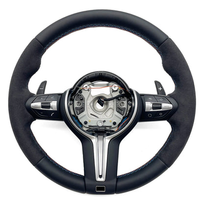 alcantara,leder lenkrad in schwarz mit 