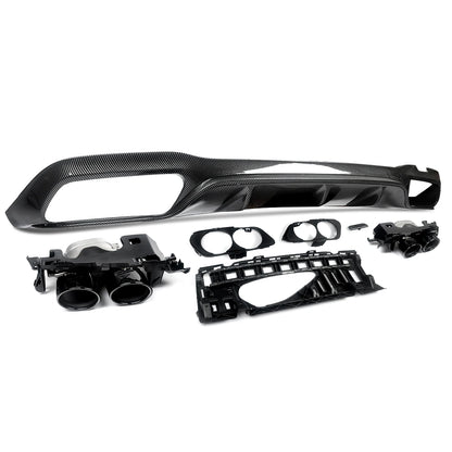 Mercedes E-Klasse W213 Diffusor-Kit – Carbon-Look, Doppelendrohre, AMG-Style
