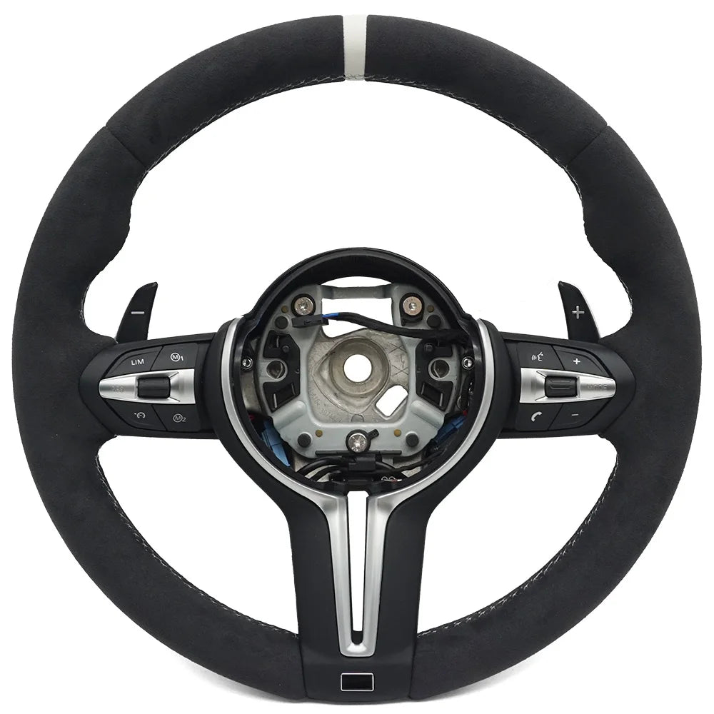 alcantara,leder lenkrad in schwarz 