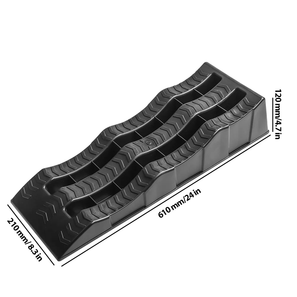 2x Auto Auffahrrampen – Rutschfest & Stabil | Für Tiefergelegte Fahrzeuge | Ölwechsel & Wartung