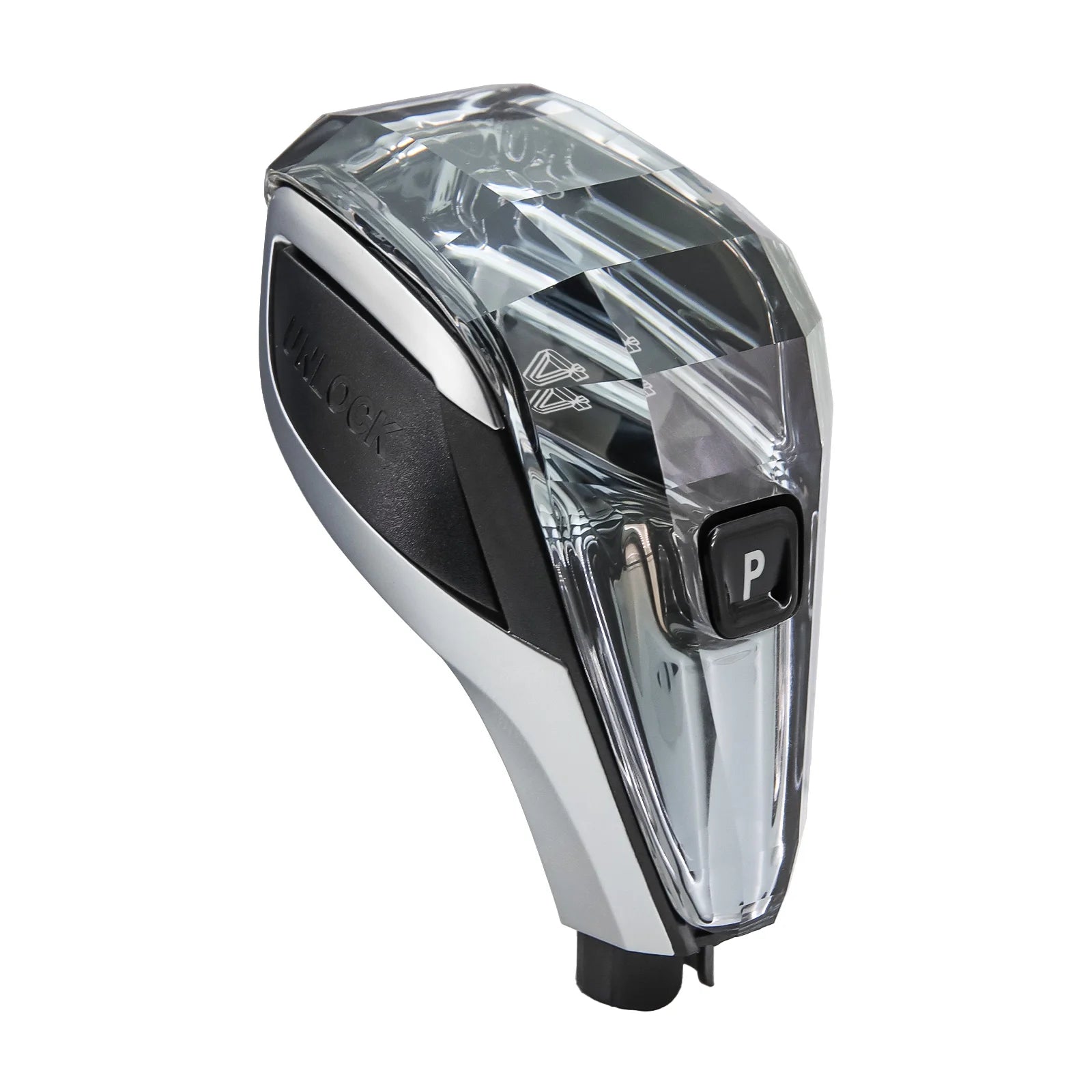 Vierteiliger Kristall-Schalthebel im edlen Design für sportliche Fahrzeug-Innenräume