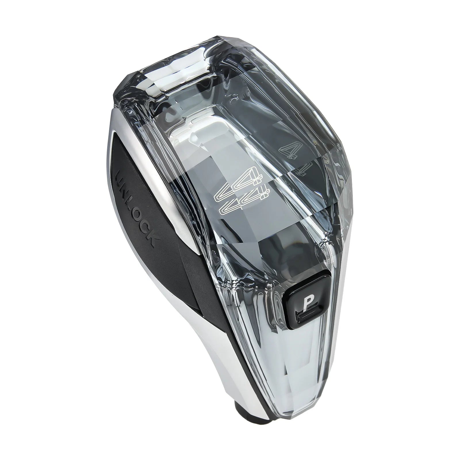 Vierteiliger Kristall-Schalthebel im edlen Design für sportliche Fahrzeug-Innenräume