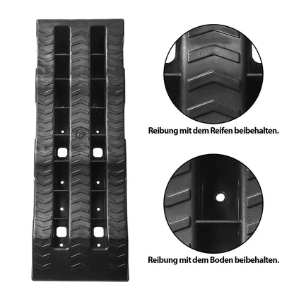 2x Auto Auffahrrampen – Rutschfest & Stabil | Für Tiefergelegte Fahrzeuge | Ölwechsel & Wartung