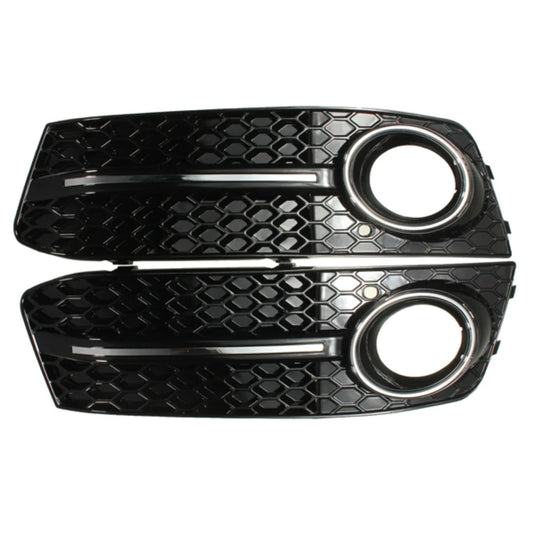 Links-rechts Gitterblenden für Nebelscheinwerfer an Audi A4 B8 Standard-Stoßstange